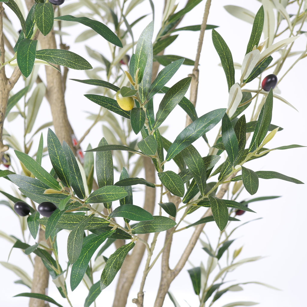 8FT Artificial Olive Tree With Big Decorative Planter
