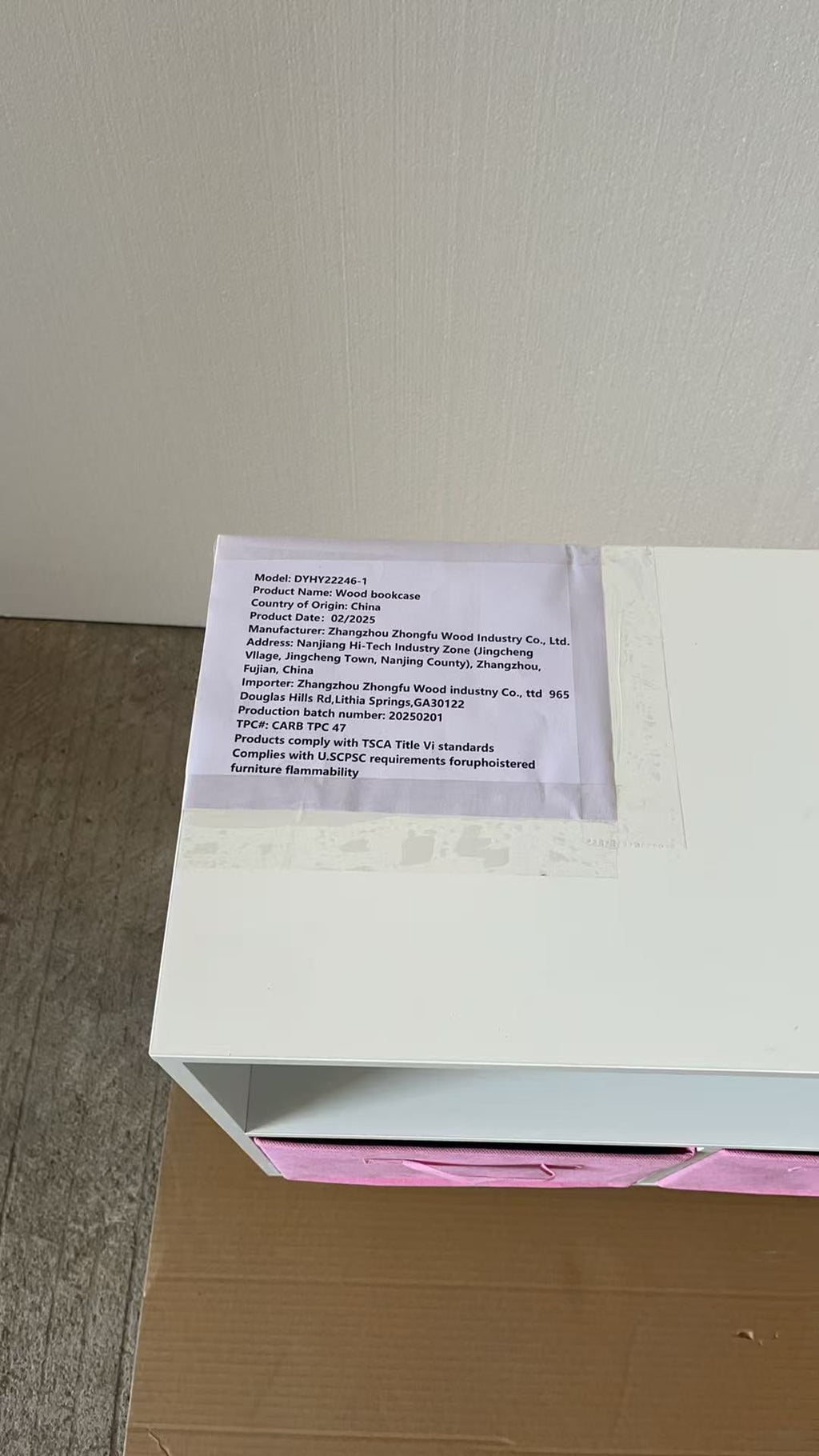 Kids Bookcase with Collapsible Fabric Drawers