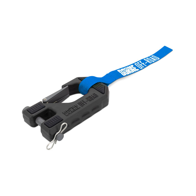 Borne Off-Road Winch Hook - 3/8in Rope - Hand Strap - Blue BNWN-SR-38-85KBL