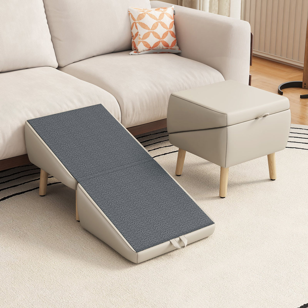 (Upgraded) Dog Stairs for Small Dogs and Cats