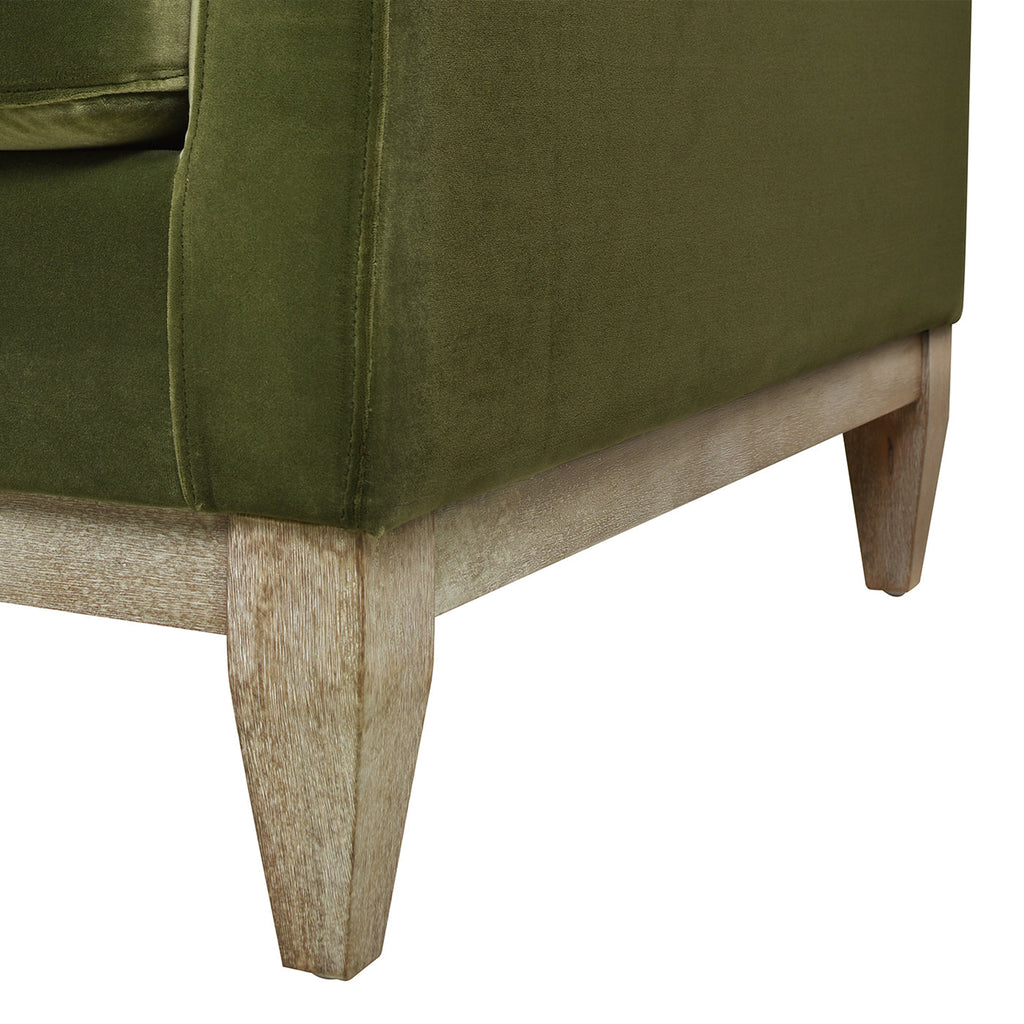 Knox 36" Modern Farmhouse Arm Chair, Olive