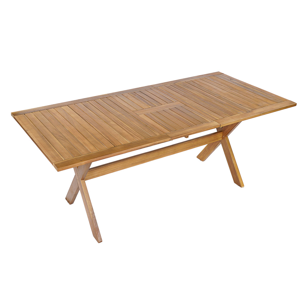7 Piece Acacia Wood Outdoor Dining Set