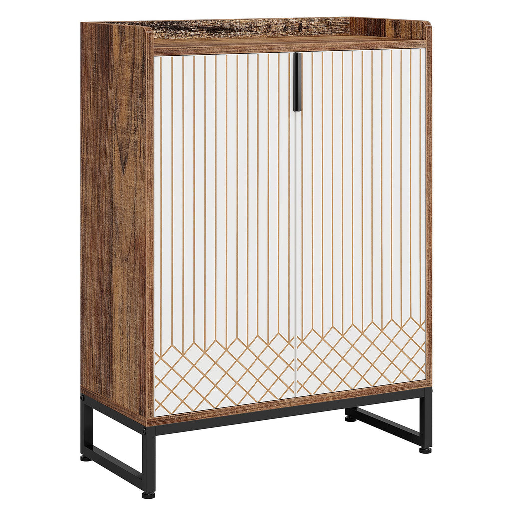 29.52" Brown Shoe Cabinet