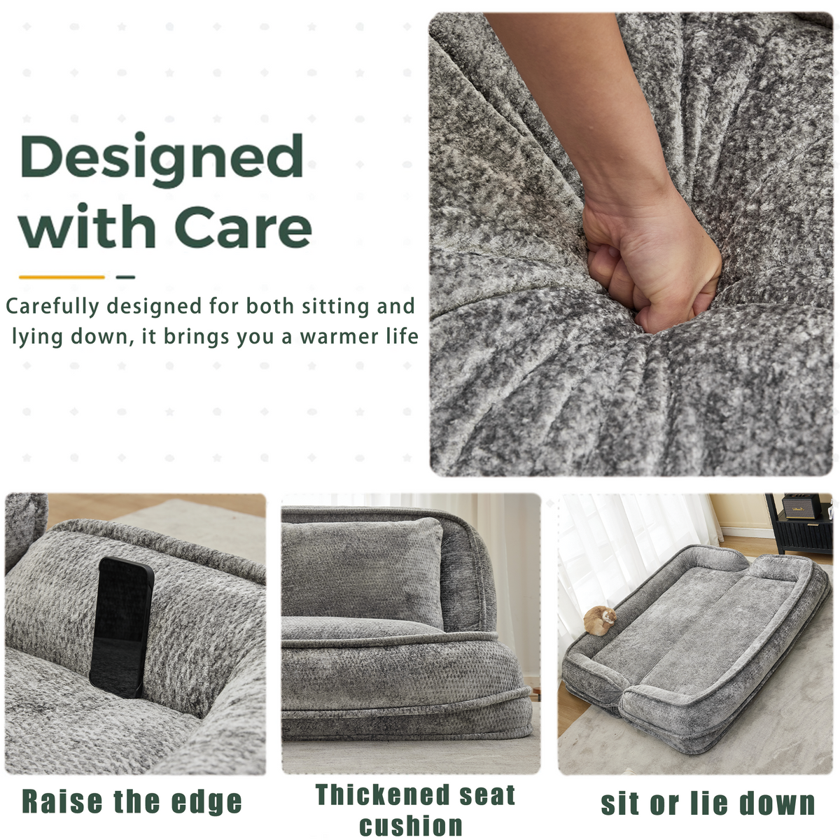 Double Human Dog Bed Lazy Sofa