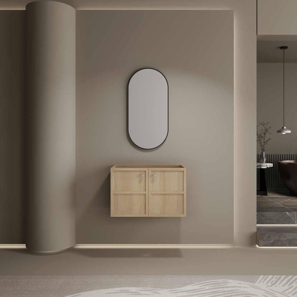 30" Wall-Mounted Bathroom Vanity with 2 Soft Closing Doors