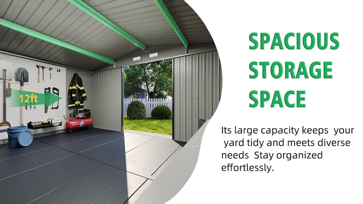10x12FT Outdoor Storage Shed