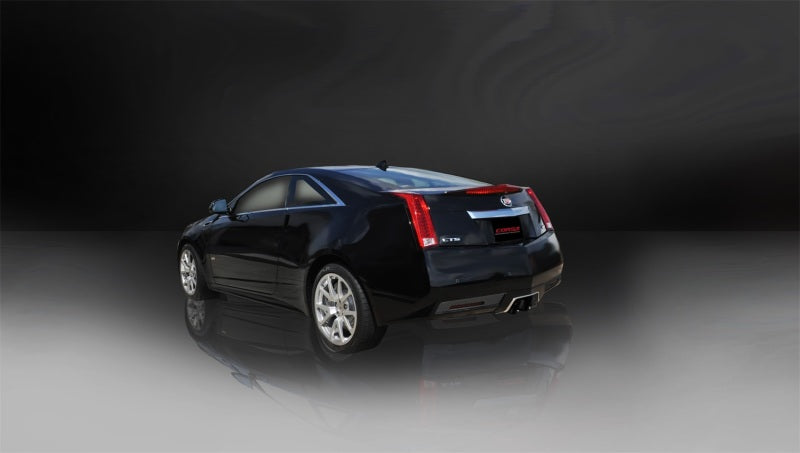 Corsa Performance 11-13 Cadillac CTS Coupe V 6.2L V8 Black Sport Axle-Back Exhaust