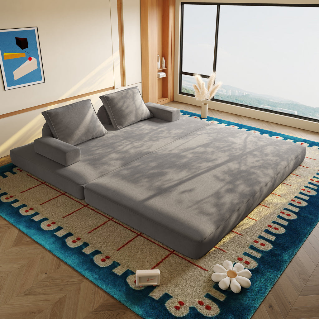 86.6" Multifunctional Convertible Sofa Bed
