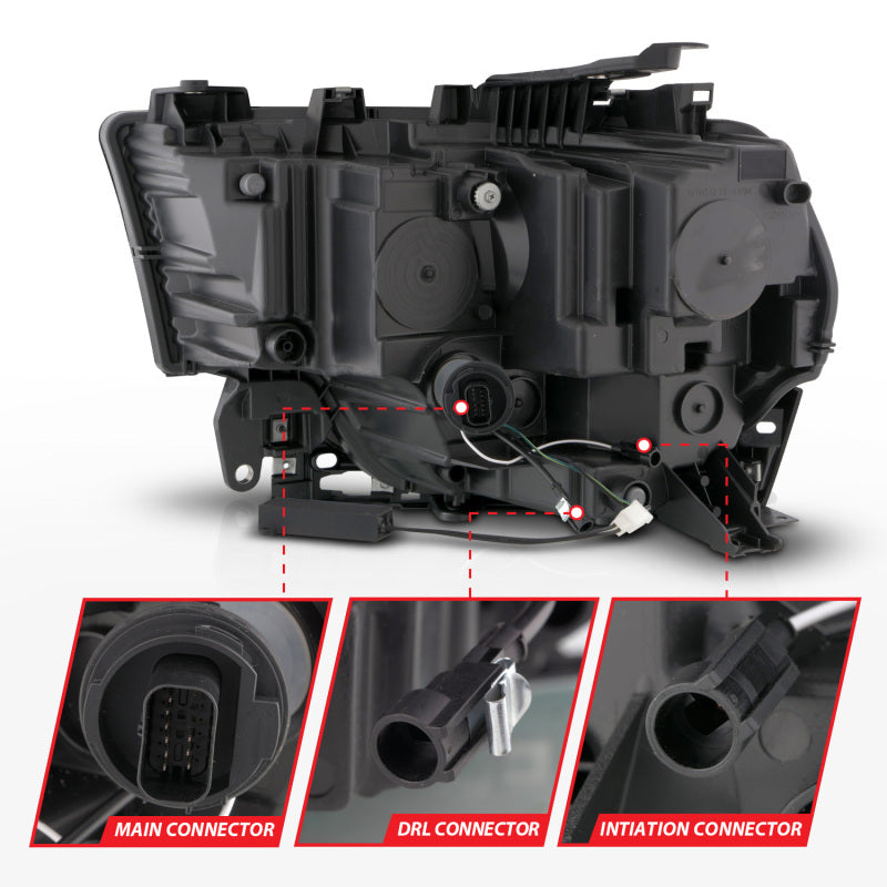 ANZO 19-24 RAM 2500/3500 Z-Series Full LED Proj Headlights DRL/Init/SeqSig - Pass. Side ONLY 111601X-R
