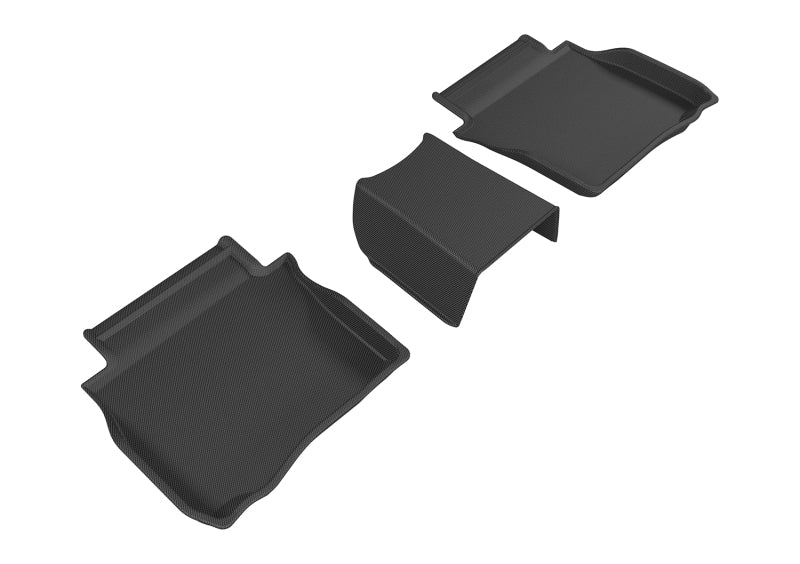 3D MAXpider 2017-2019 Buick Lacrosse Kagu 2nd Row Floormats - Black L1BC03321509
