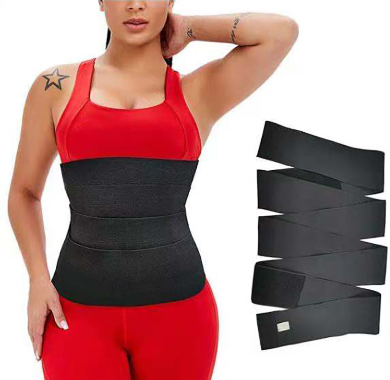 Waist Trainer Wrap For Women, Elastic Tummy Control Waist Trimmer Belt, Adjustable Bandage Body Shaper For Stomach Support