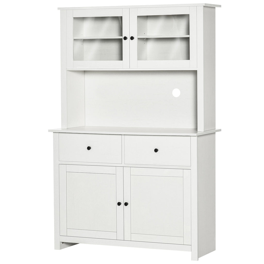 HOMCOM 63.5" Kitchen Buffet with Hutch