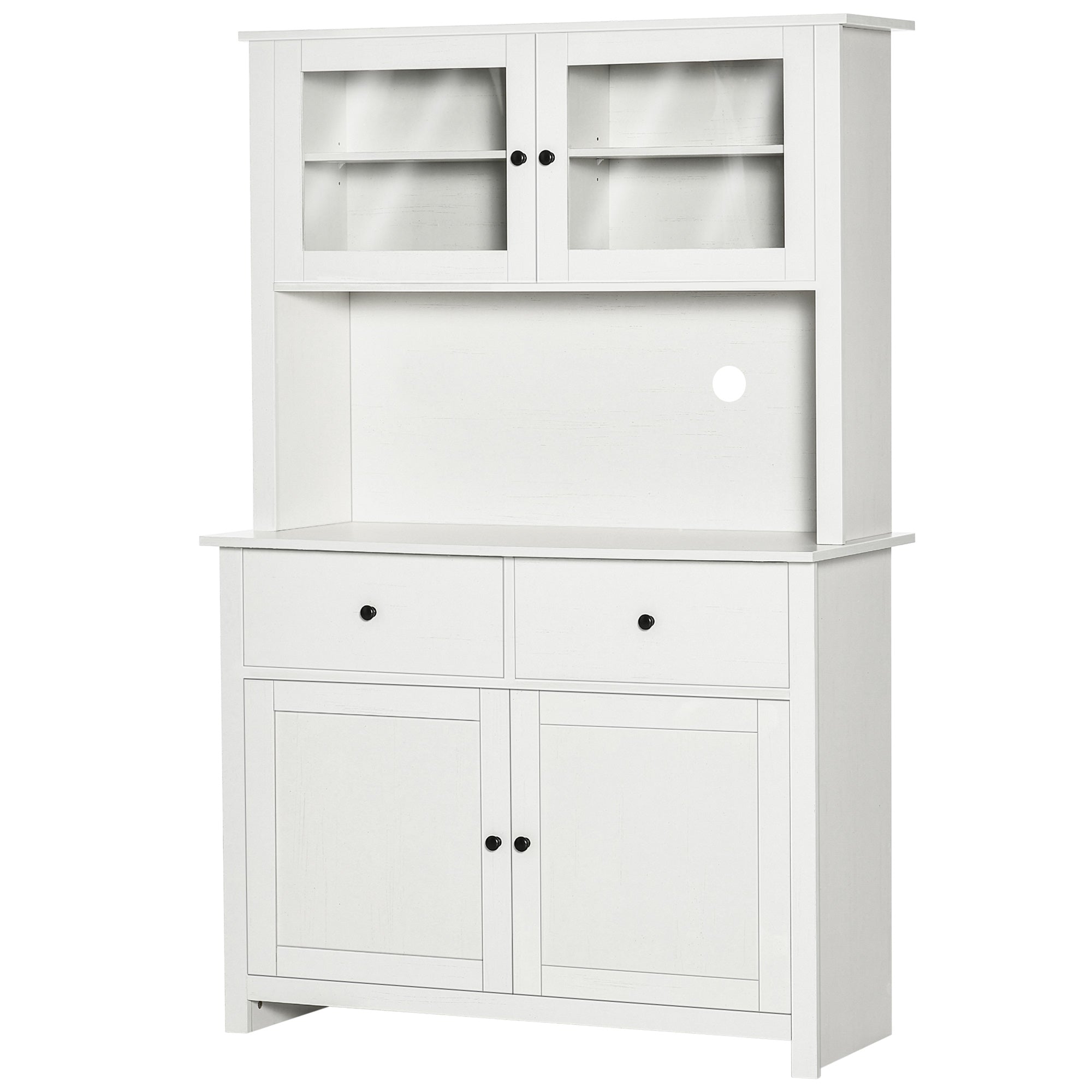 HOMCOM 63.5" Kitchen Buffet with Hutch