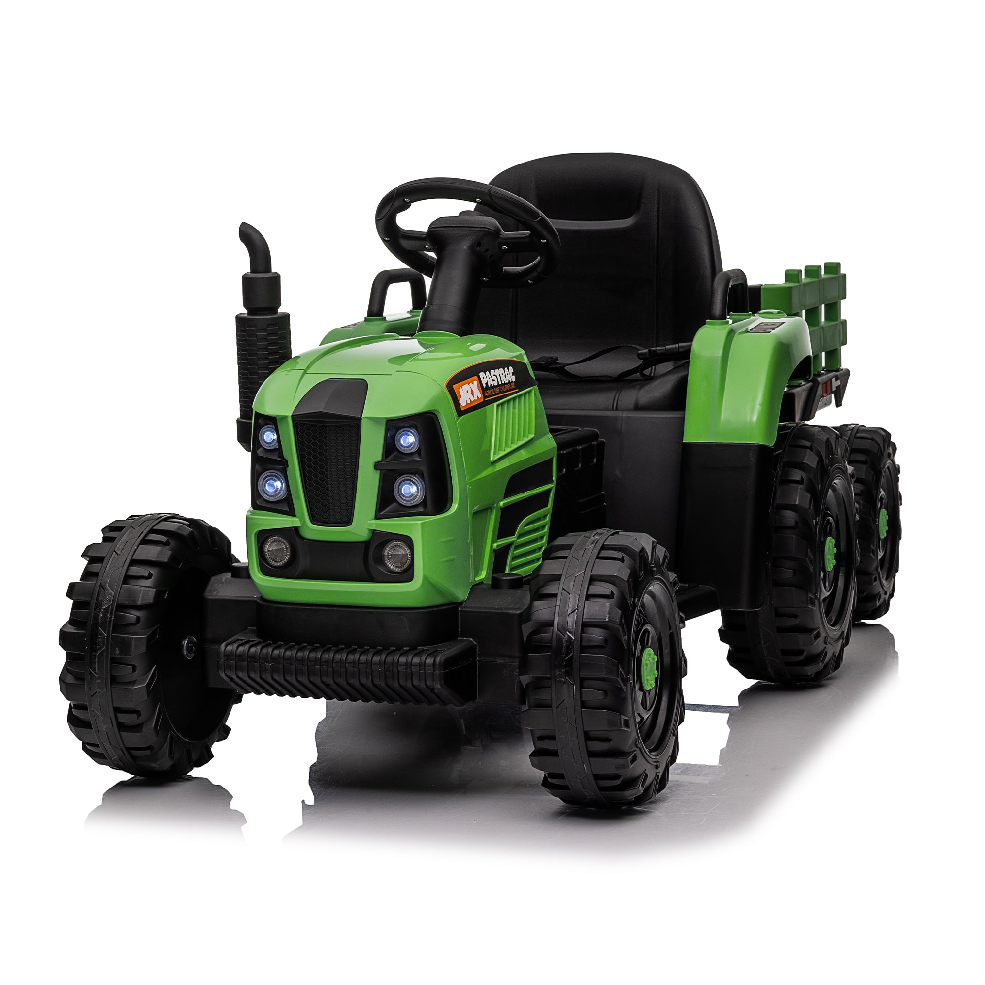 Ride On Tractor with Trailer - 24V Electric Toy for Kids