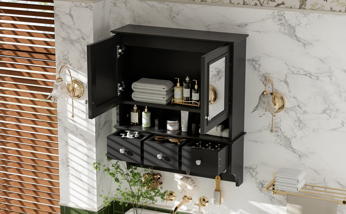 4-In-1 Bathroom Mirror Cabinet