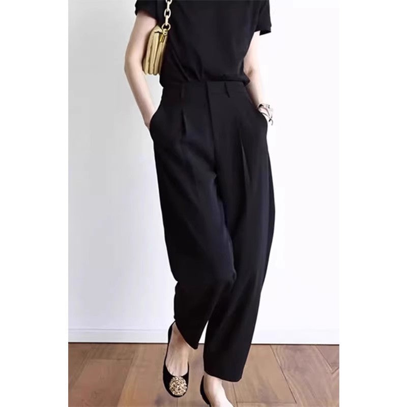 Women's Casual Cropped Harem Pants