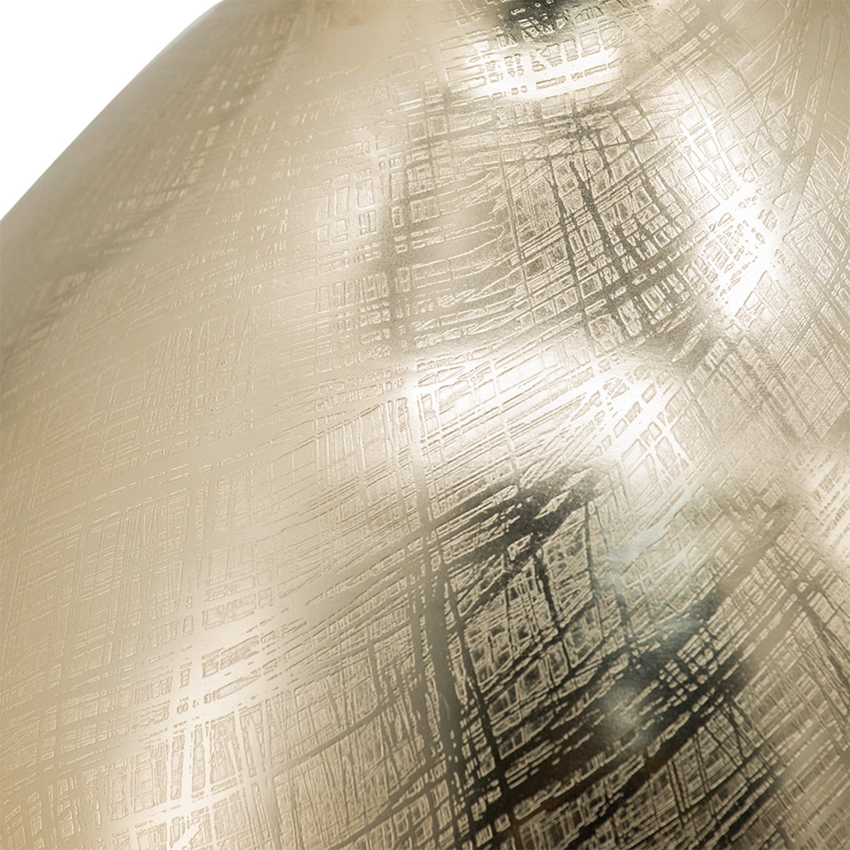 8.5x8.5x18.5" Aluminum Vase
