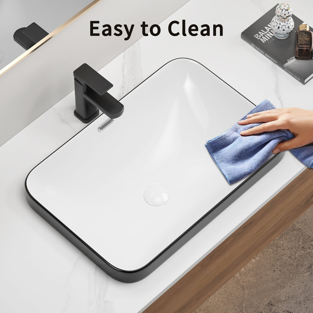Ceramic Undermount Bathroom Sink