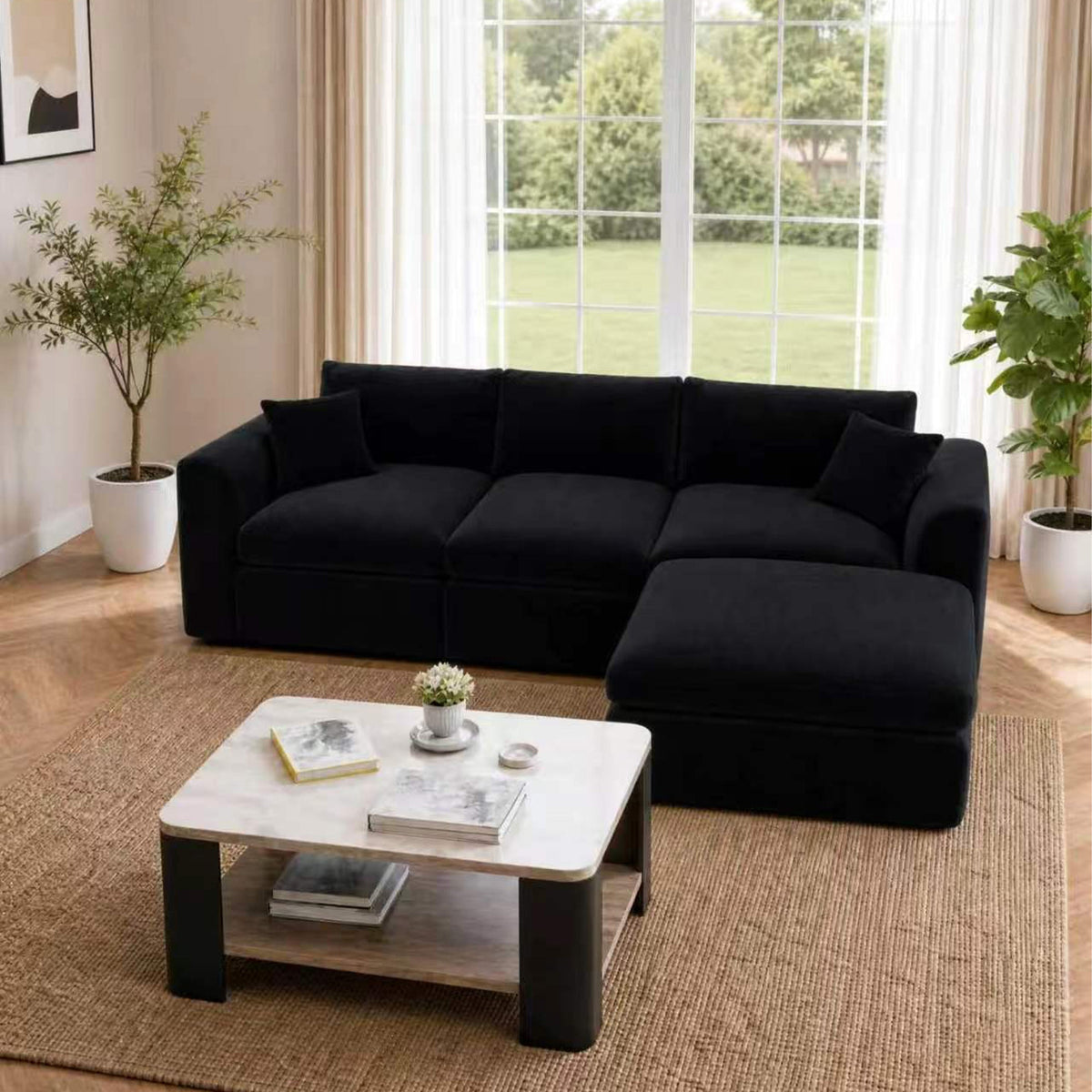 Compressed Modular Sectional Sofa