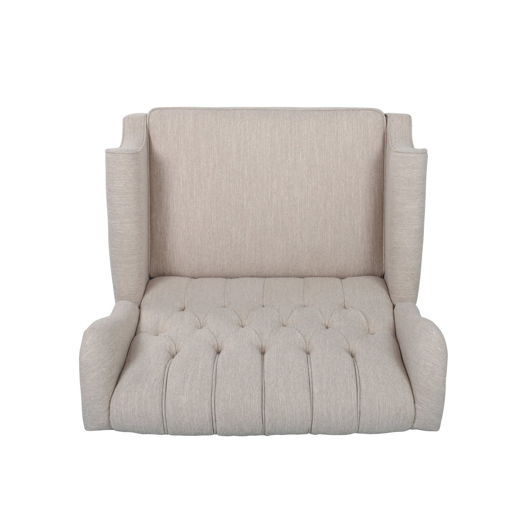 Push Back Recliner Chair with Rivet Decoration