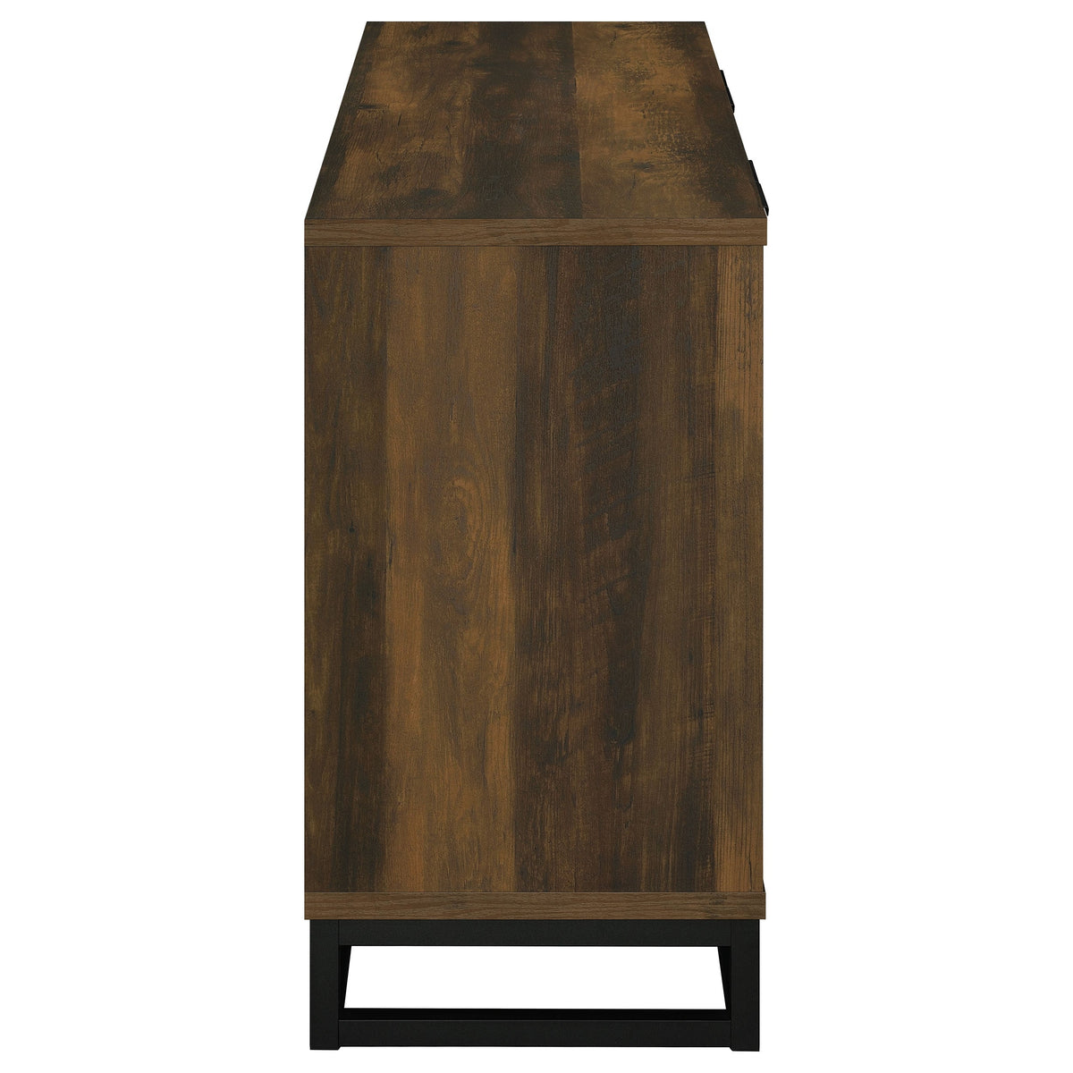 Thurston Dark Pine 4-Door Engineered Wood Accent Cabinet