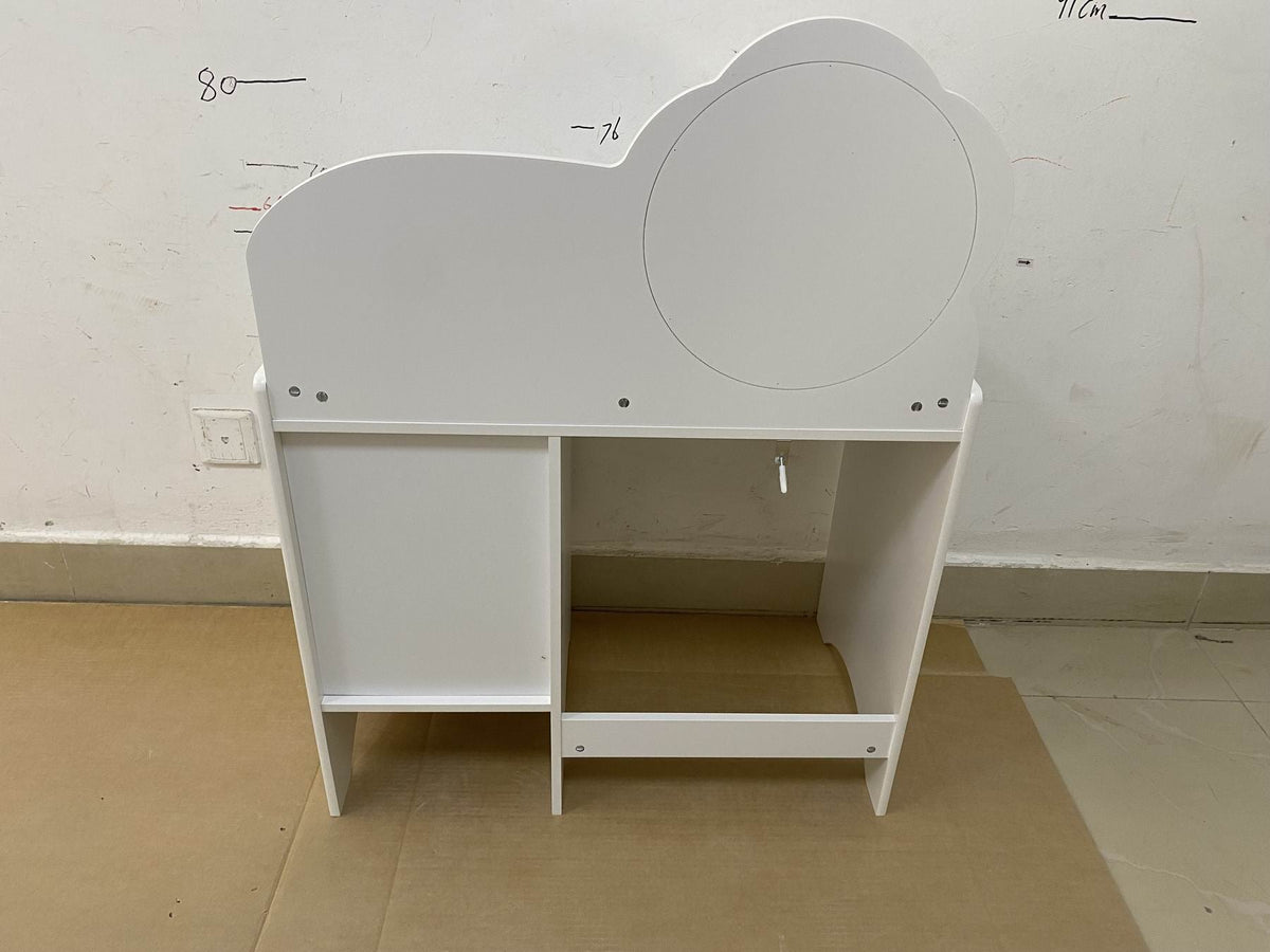 Kids Vanity Table with Mirror and Chair