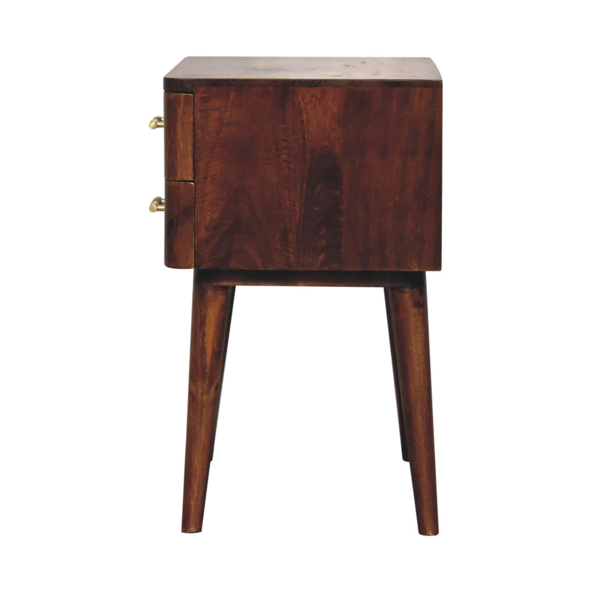 Solid Wood Chestnut T-Bar Nightstand