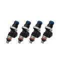 BLOX Racing Eco-Fi Street Injectors 1000cc/min w/ 1/2in Adapter For Honda K Series - Set of 4 BXEF-04914.14-1000-4