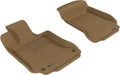 3D MAXpider 2008-2014 Mercedes-Benz C-Class W204 Kagu 1st Row Floormat - Tan L1MB00911502