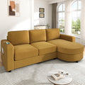 Modern Sectional Sofa with Curved Chaise Lounge