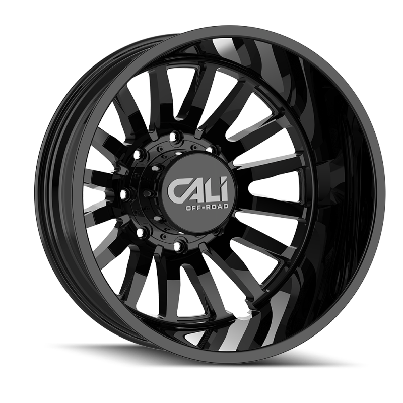 Cali Off-Road 9110D Summit Dually 20x8.25 / 8x200 BP / -232mm Offset / 142mm Hub Gloss Black Wheel 9110D-2877GBR232