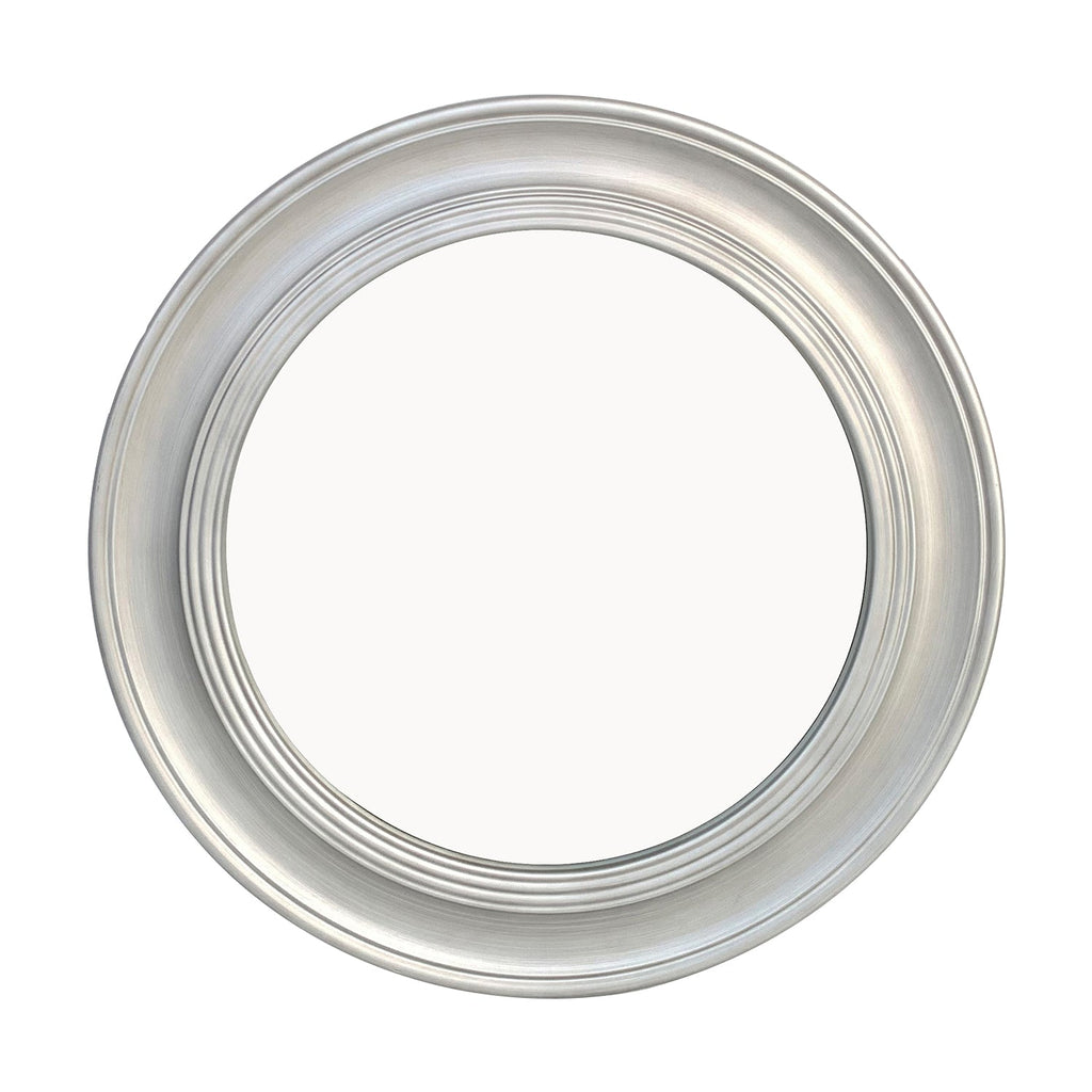 Vintage Round Wall Mirror, Brushed