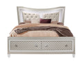 Cross Glam Champagne Queen Bed With LED