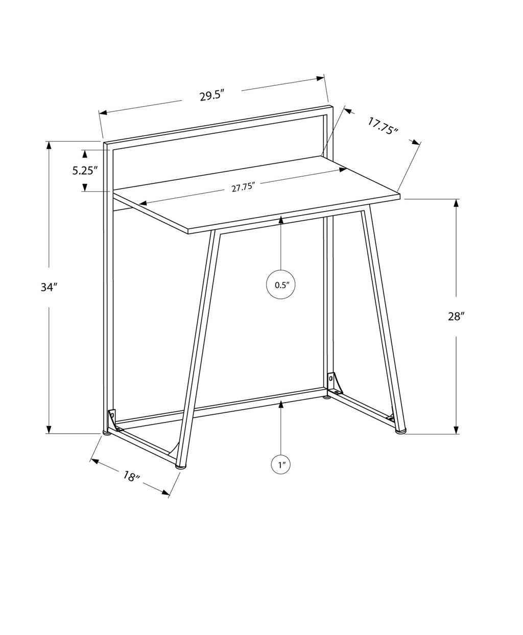 Contemporary Computer Desk