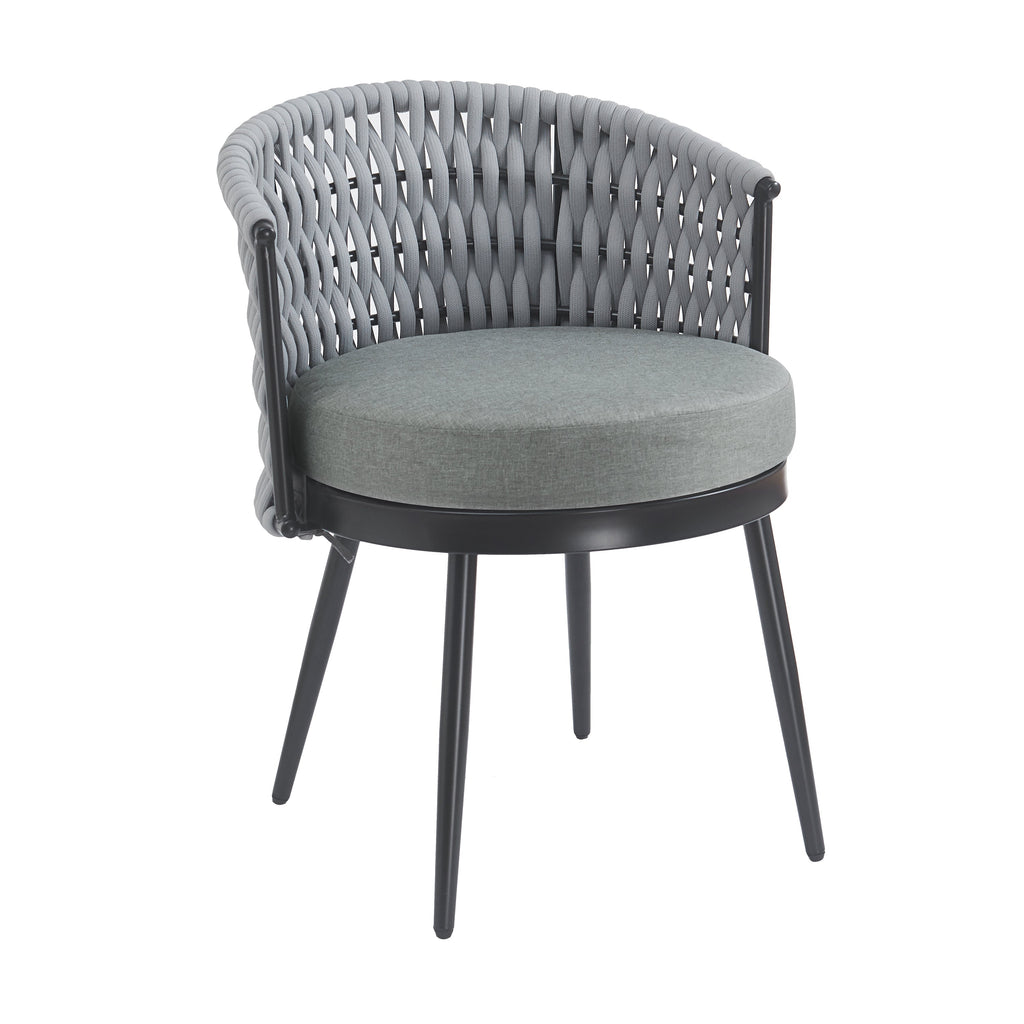 Outdoor Dining Chair - Metal & Rope