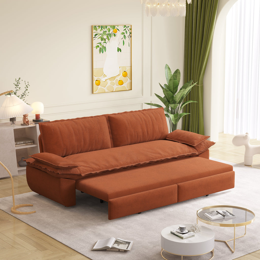 73.2" Queen Pull Out Sofa Bed