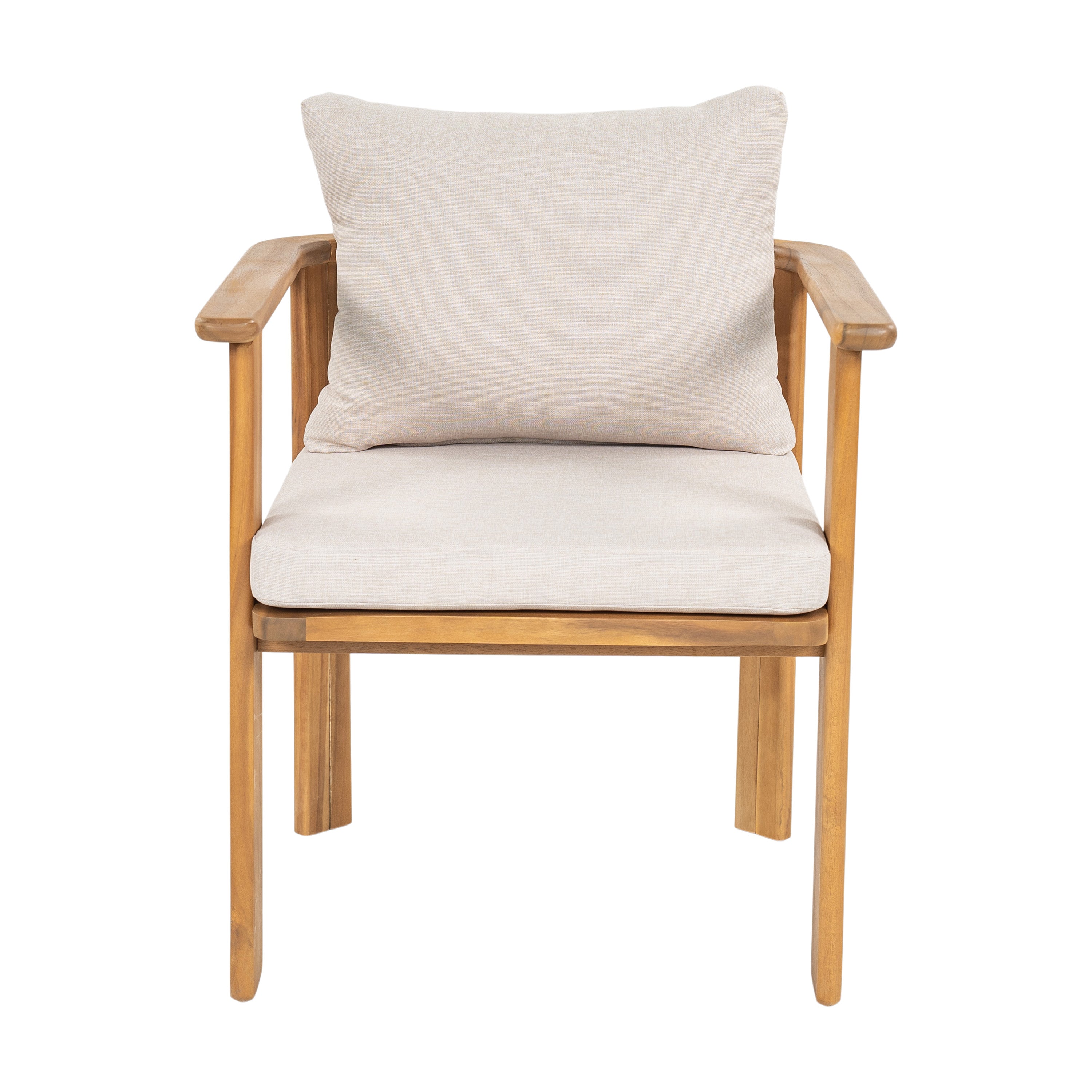 Kaja Outdoor Acacia Wood Dining Chair, Teak Finish