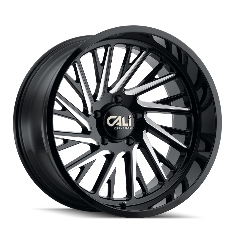 Cali Off-Road 9114 Purge 20x10 / 8x170 BP / -25mm Offset / 125.2mm Hub Gloss Black Milled Wheel 9114-2170BM