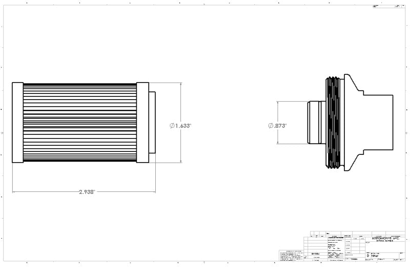 Aeromotive 40 Micron Element for ORB-10 Filters