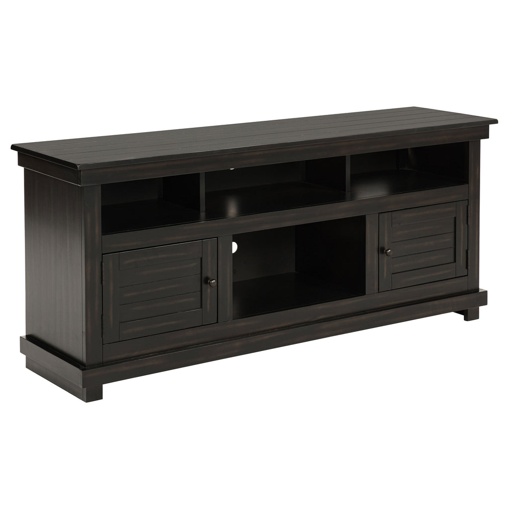 Castleton Distressed Java TV Stand Media Console