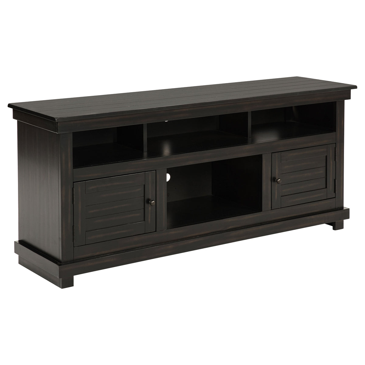 Castleton Distressed Java TV Stand Media Console
