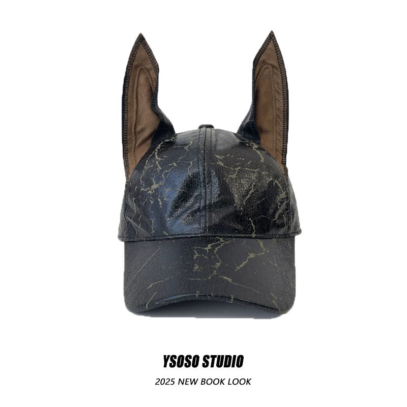 Baseball Cap For Men And Women Leather With Rivets Niche-style Hat