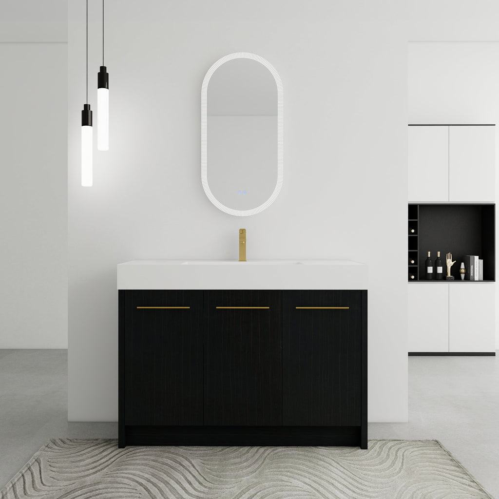 48 Inch Freestanding Bathroom Vanity with Resin Sink