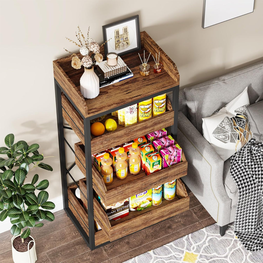 46.06” Tall 5-Tier Rustic Storage Rack