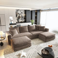 Plush Corduroy 4-Seat Sofa
