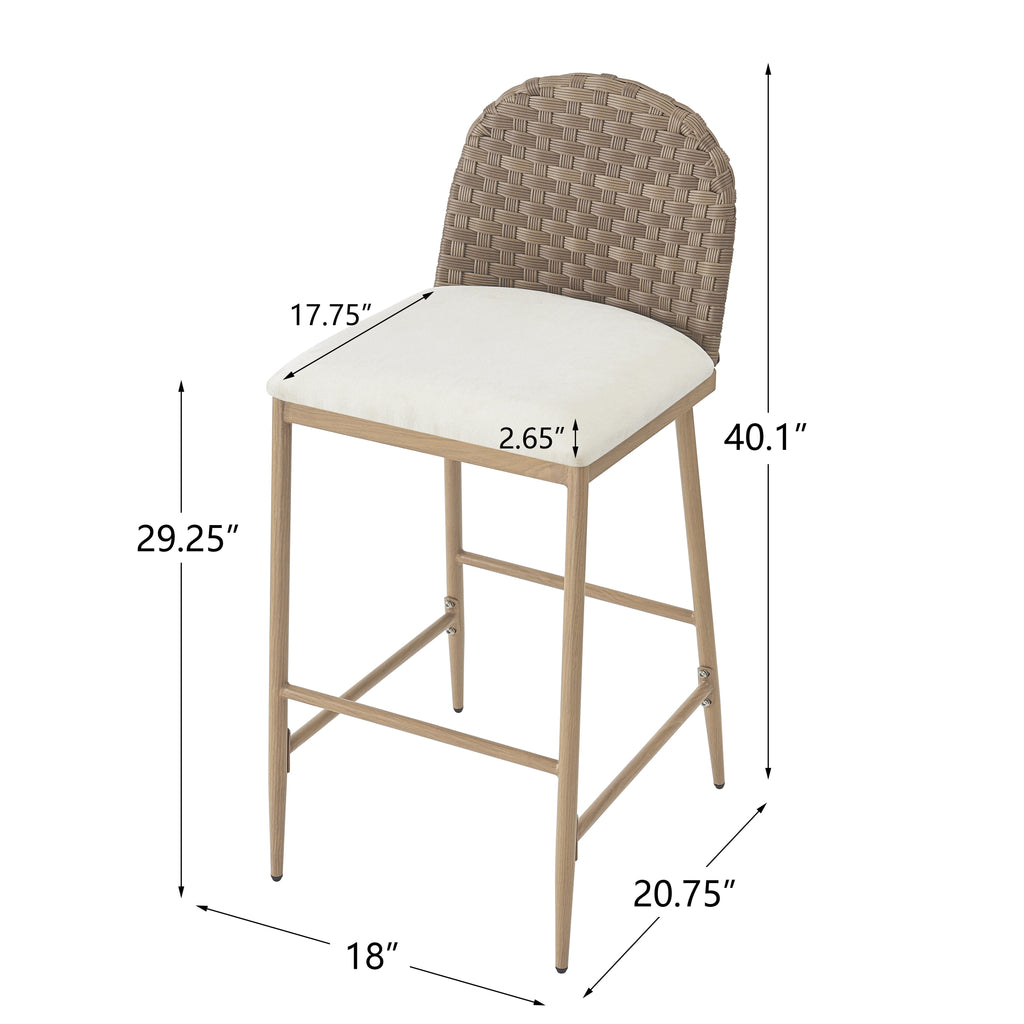 29.5" Farmhouse Barstools Set of 2