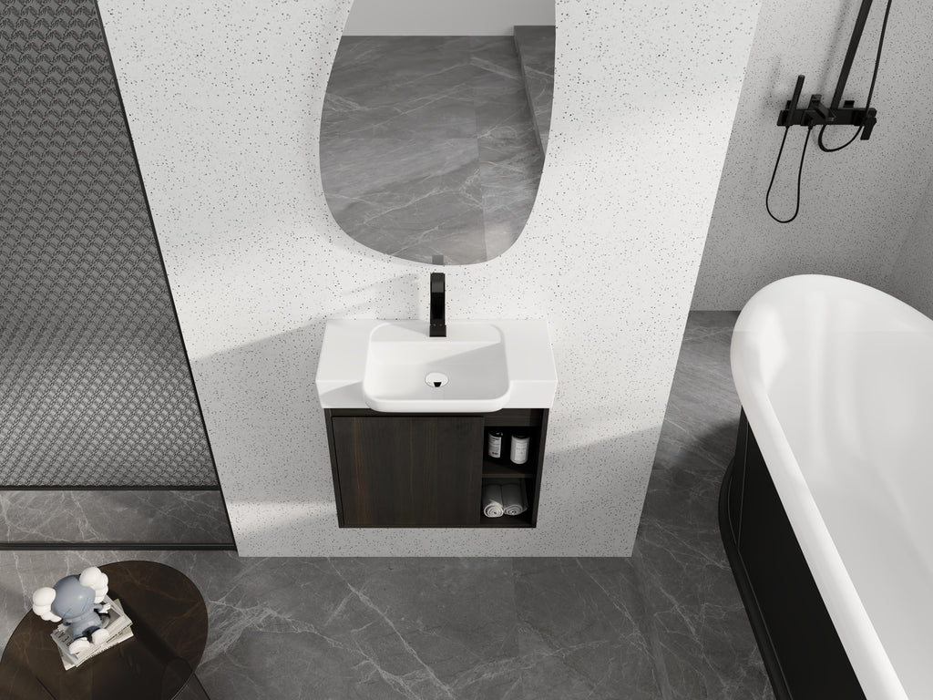 24'' Wall-Mounted Bathroom Vanity