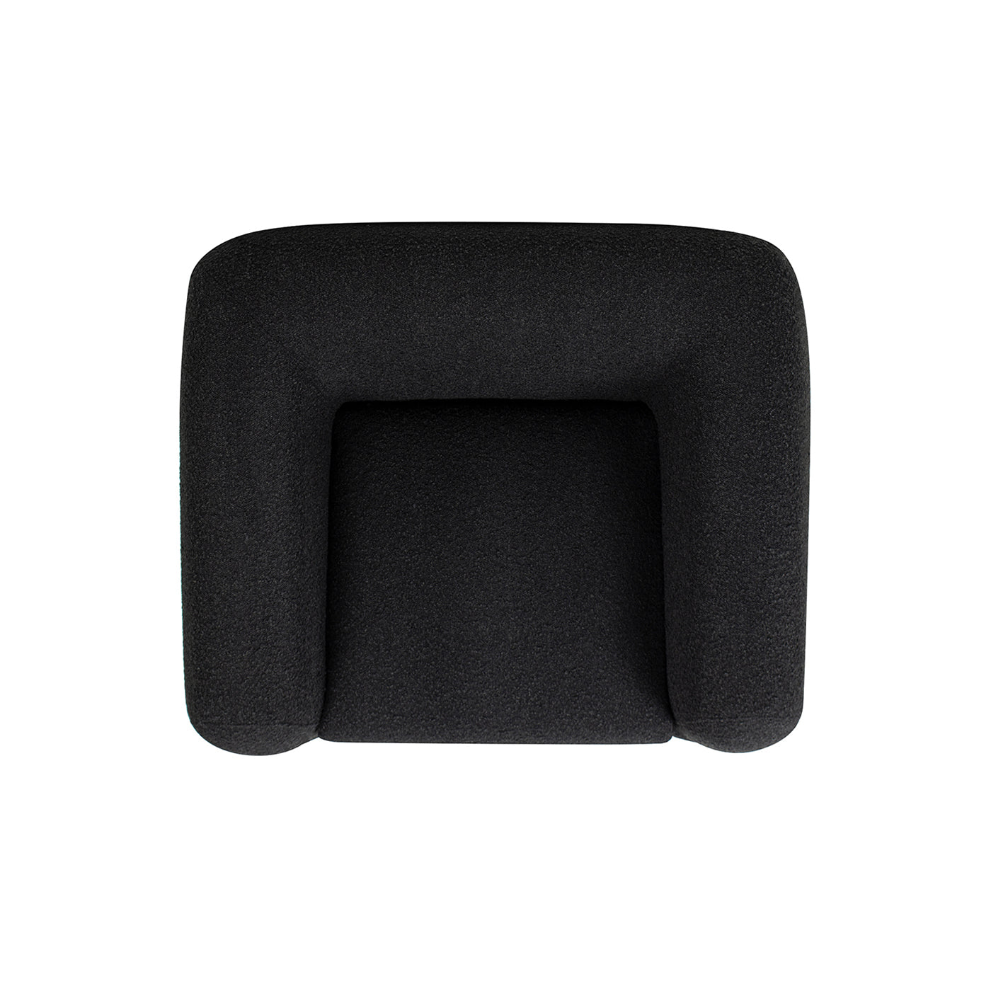 Alpine 44" Sherpa Arm Chair, Ebony