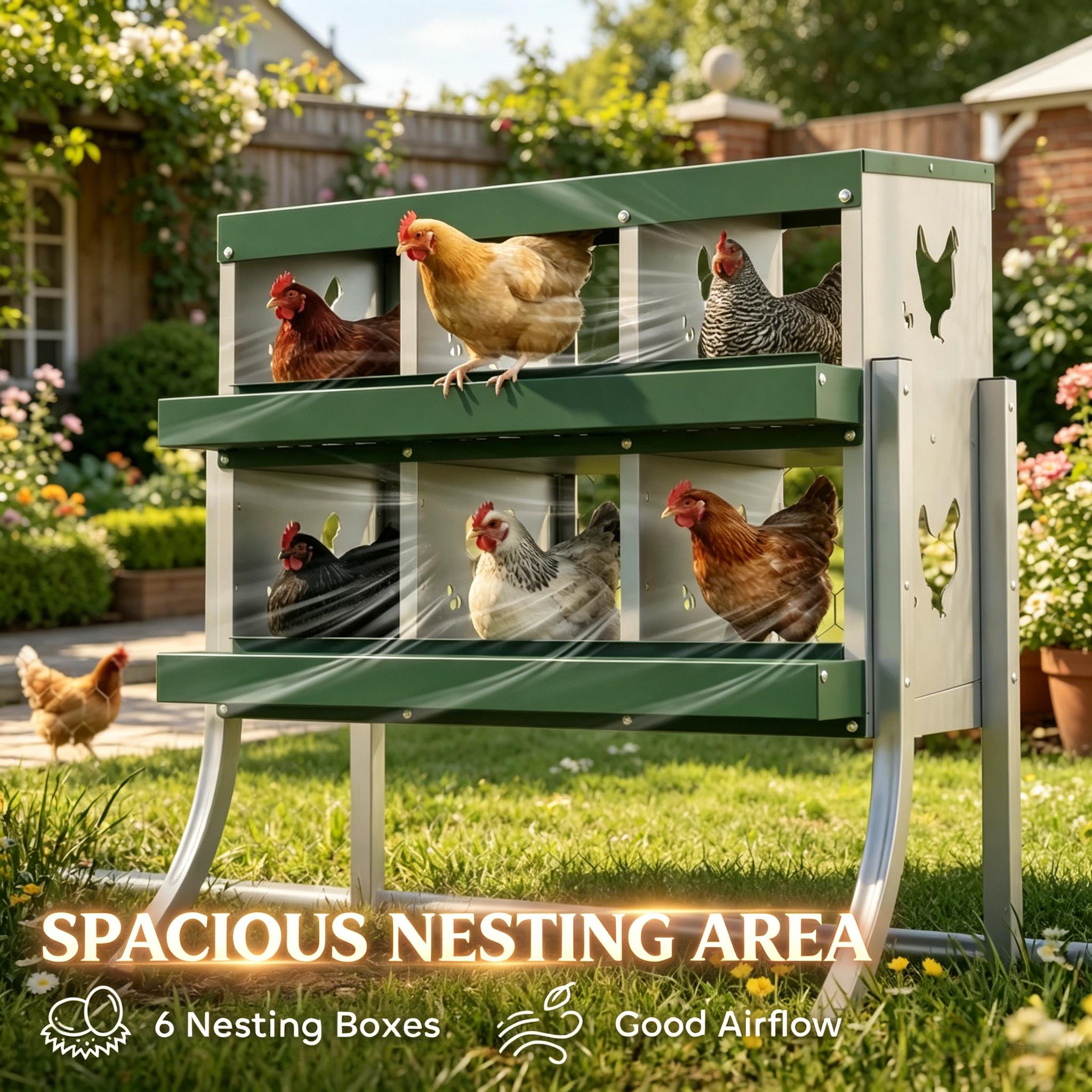 Outdoor Egg Laying Boxes, Metal Nesting Boxes