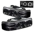Spyder Chevy Silverado 1500/2500 99-02 Projector Headlights LED Halo LED Smoke PRO-YD-CS99-HL-SMC 5009616